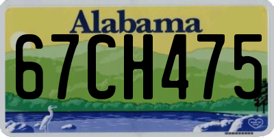 AL license plate 67CH475