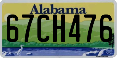 AL license plate 67CH476