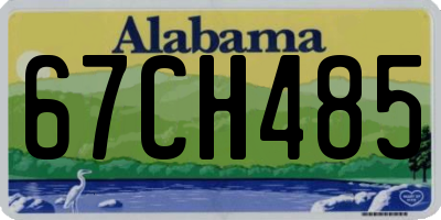 AL license plate 67CH485