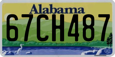 AL license plate 67CH487