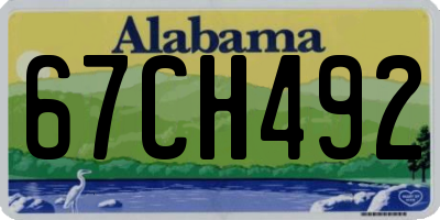 AL license plate 67CH492