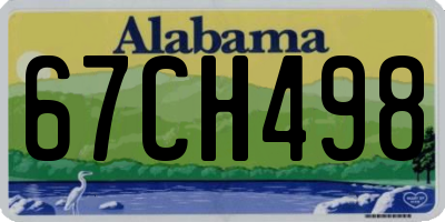 AL license plate 67CH498
