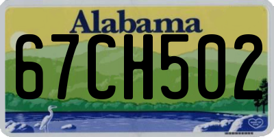 AL license plate 67CH502