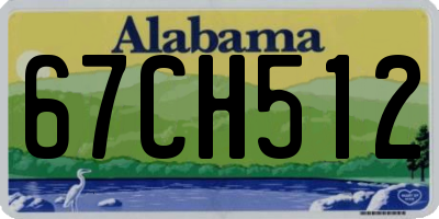 AL license plate 67CH512