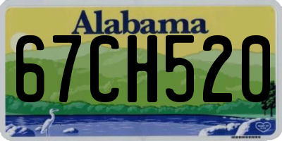 AL license plate 67CH520