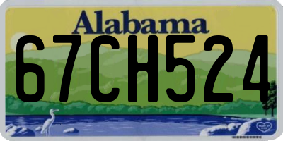 AL license plate 67CH524