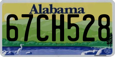 AL license plate 67CH528