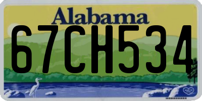 AL license plate 67CH534