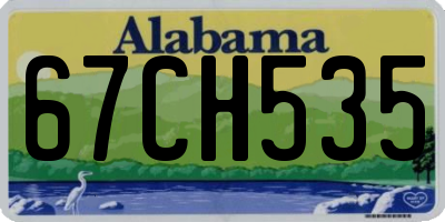 AL license plate 67CH535