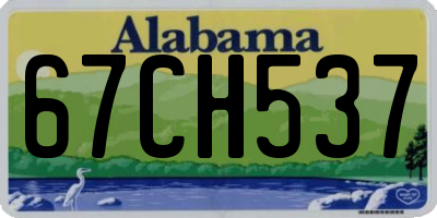 AL license plate 67CH537