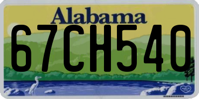 AL license plate 67CH540