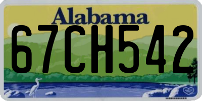 AL license plate 67CH542