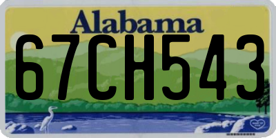 AL license plate 67CH543