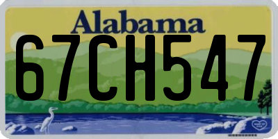 AL license plate 67CH547