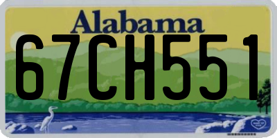 AL license plate 67CH551