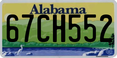 AL license plate 67CH552