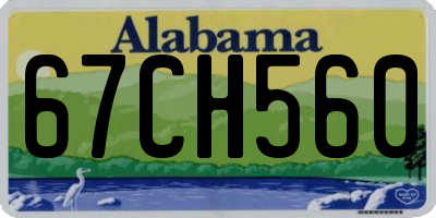 AL license plate 67CH560