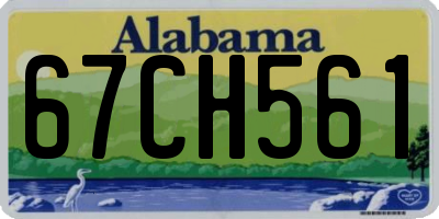 AL license plate 67CH561