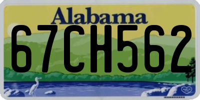 AL license plate 67CH562