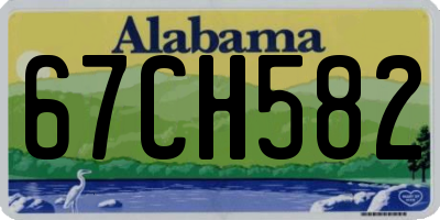 AL license plate 67CH582