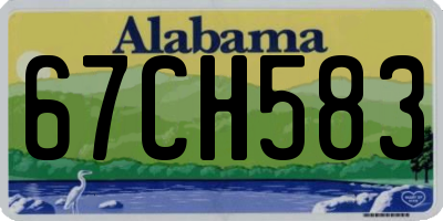 AL license plate 67CH583