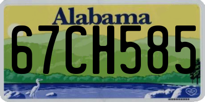 AL license plate 67CH585