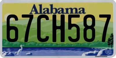 AL license plate 67CH587