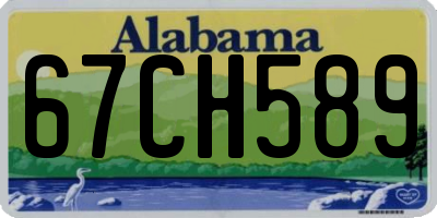 AL license plate 67CH589