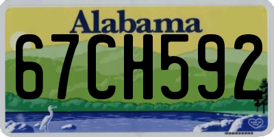 AL license plate 67CH592