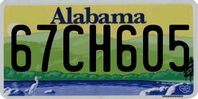 AL license plate 67CH605
