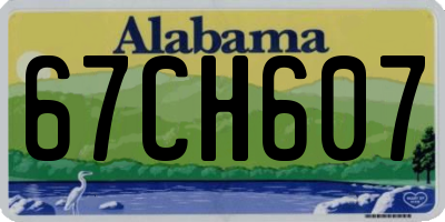 AL license plate 67CH607