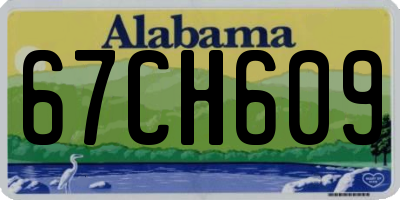 AL license plate 67CH609