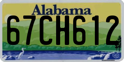 AL license plate 67CH612