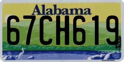 AL license plate 67CH619