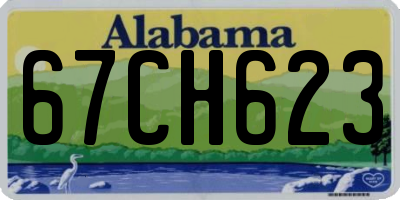 AL license plate 67CH623