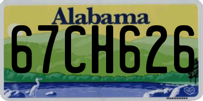 AL license plate 67CH626