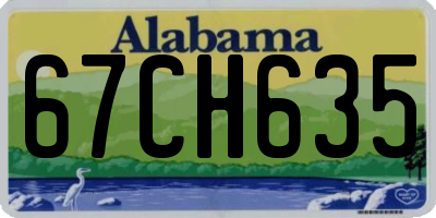 AL license plate 67CH635