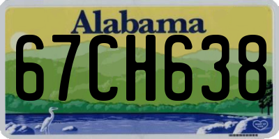 AL license plate 67CH638