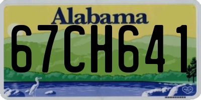AL license plate 67CH641