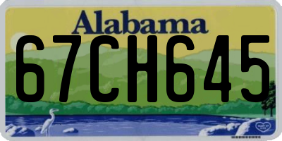 AL license plate 67CH645