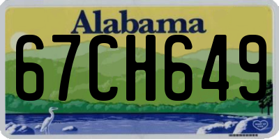 AL license plate 67CH649