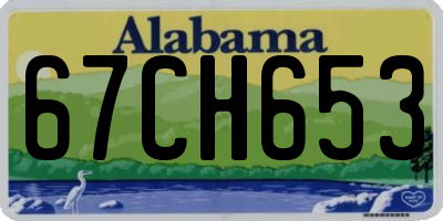 AL license plate 67CH653