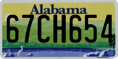 AL license plate 67CH654