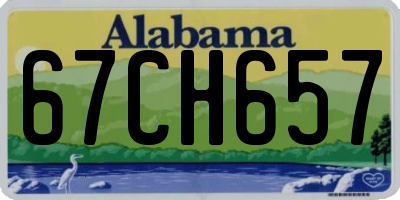 AL license plate 67CH657