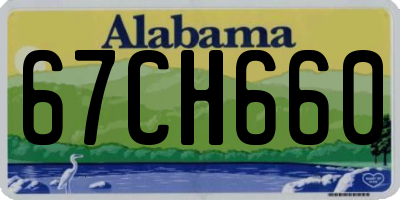 AL license plate 67CH660
