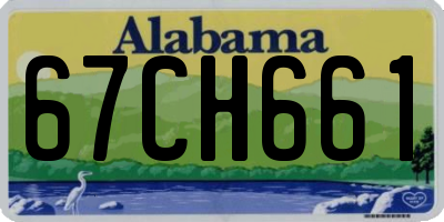 AL license plate 67CH661