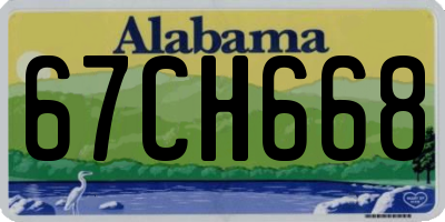 AL license plate 67CH668