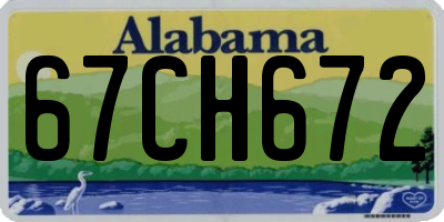 AL license plate 67CH672