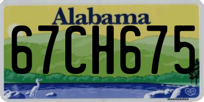 AL license plate 67CH675
