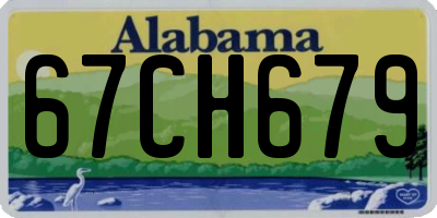 AL license plate 67CH679